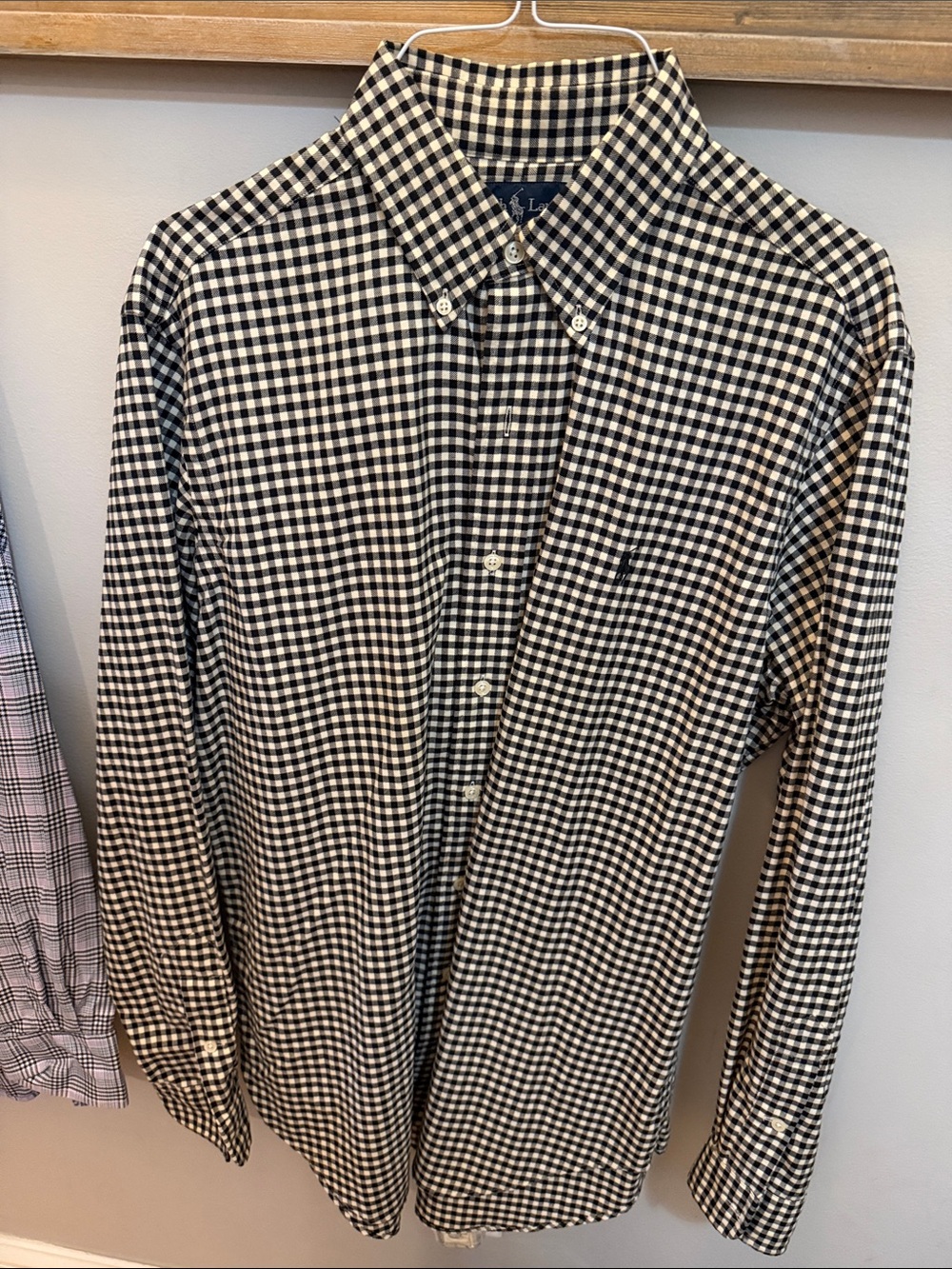 Polo by Ralph Lauren Black & White Gingham Button-Down Shirt